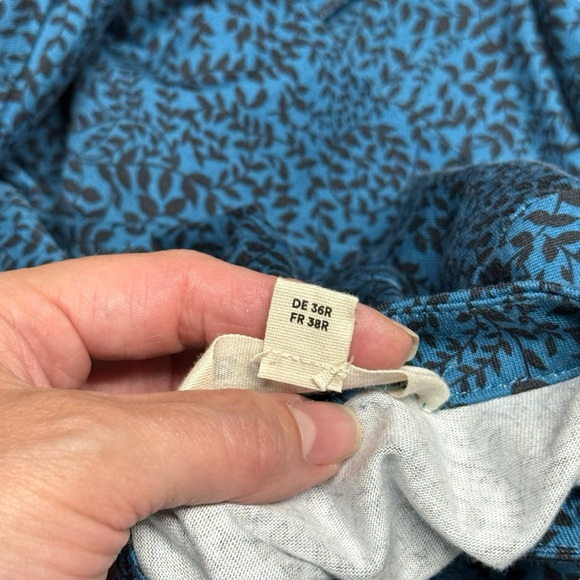 Boden Teal Printed Long-Sleeve Midi Dress - Picture 12 of 15